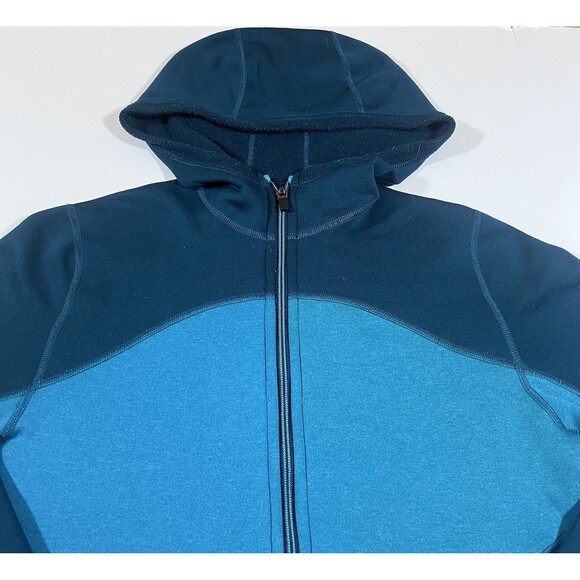 Patagonia Capilene 4 Expedition Full Zip Hoodie Teal/Turquoise Women's Medium - Picture 3 of 12